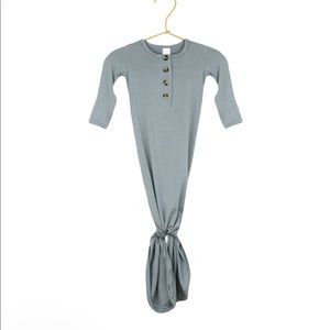 Two Lou Lou newborn gowns + one hat